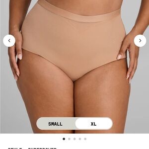 Honeylove super power mid waist brief in Tan